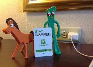 Pokey and Gumby are always up for an adventure. Here they are in Kansas City.